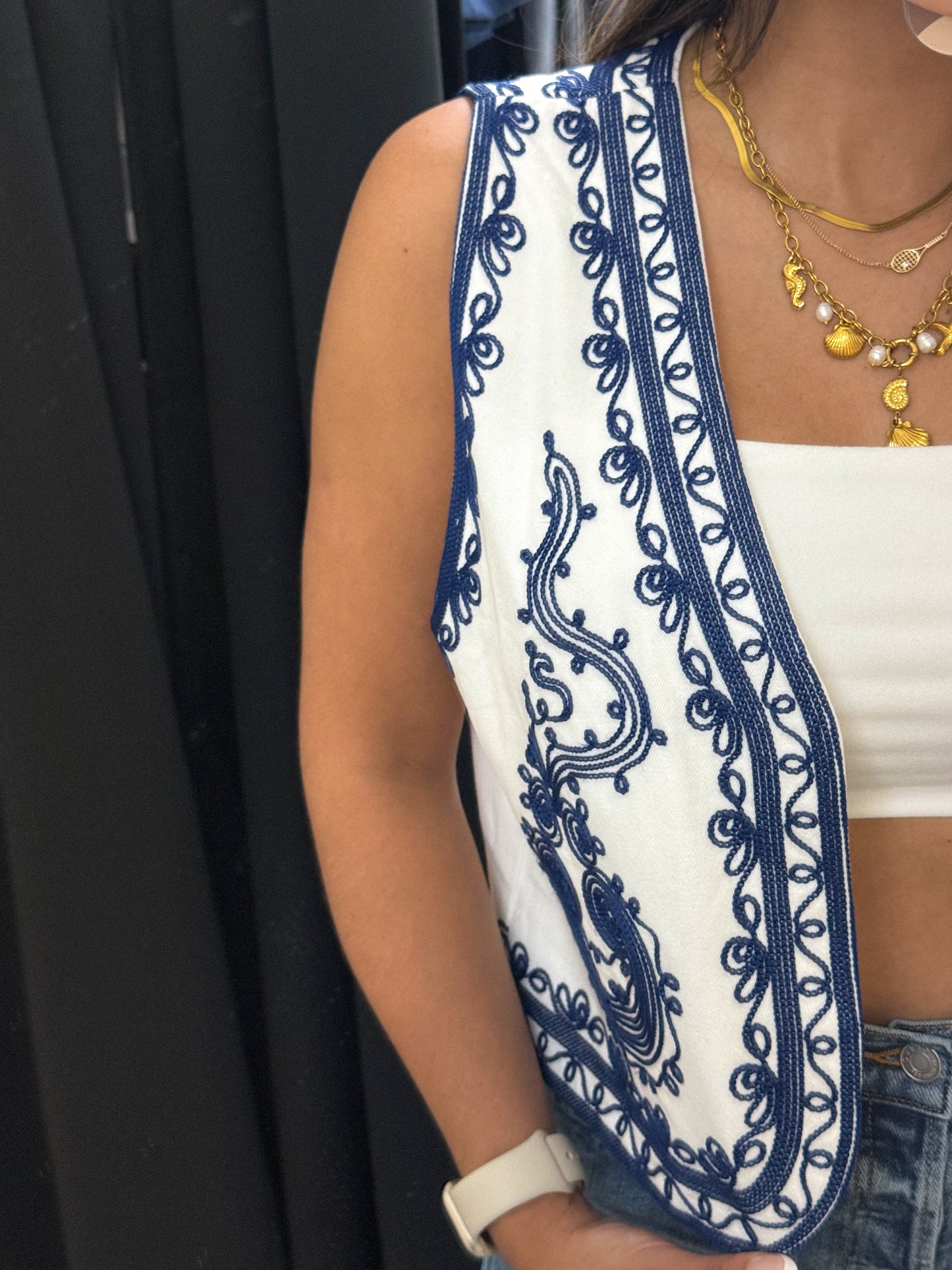 Embroidered Vest
