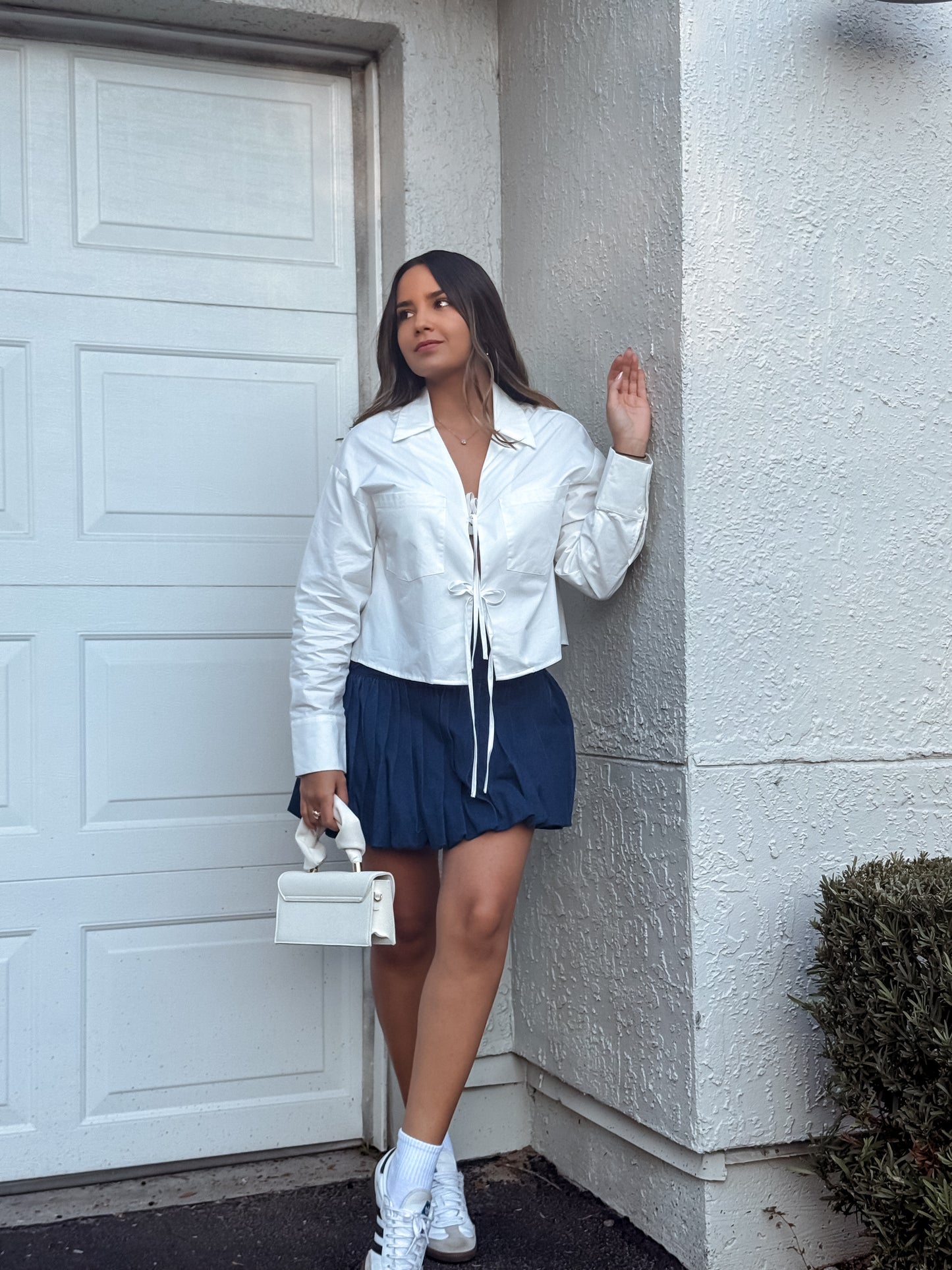 Denim bubble Skirt