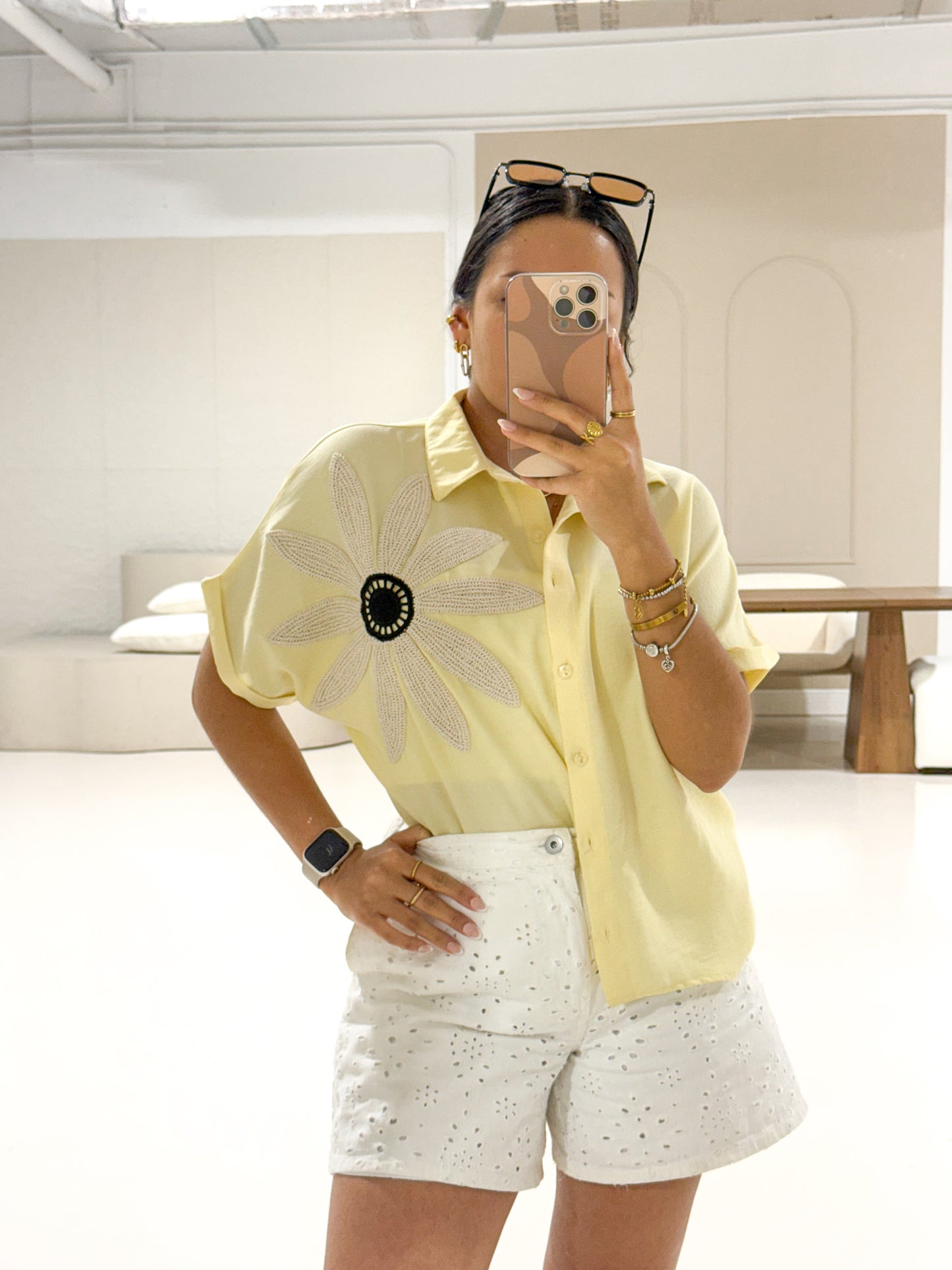Yellow butter shirt