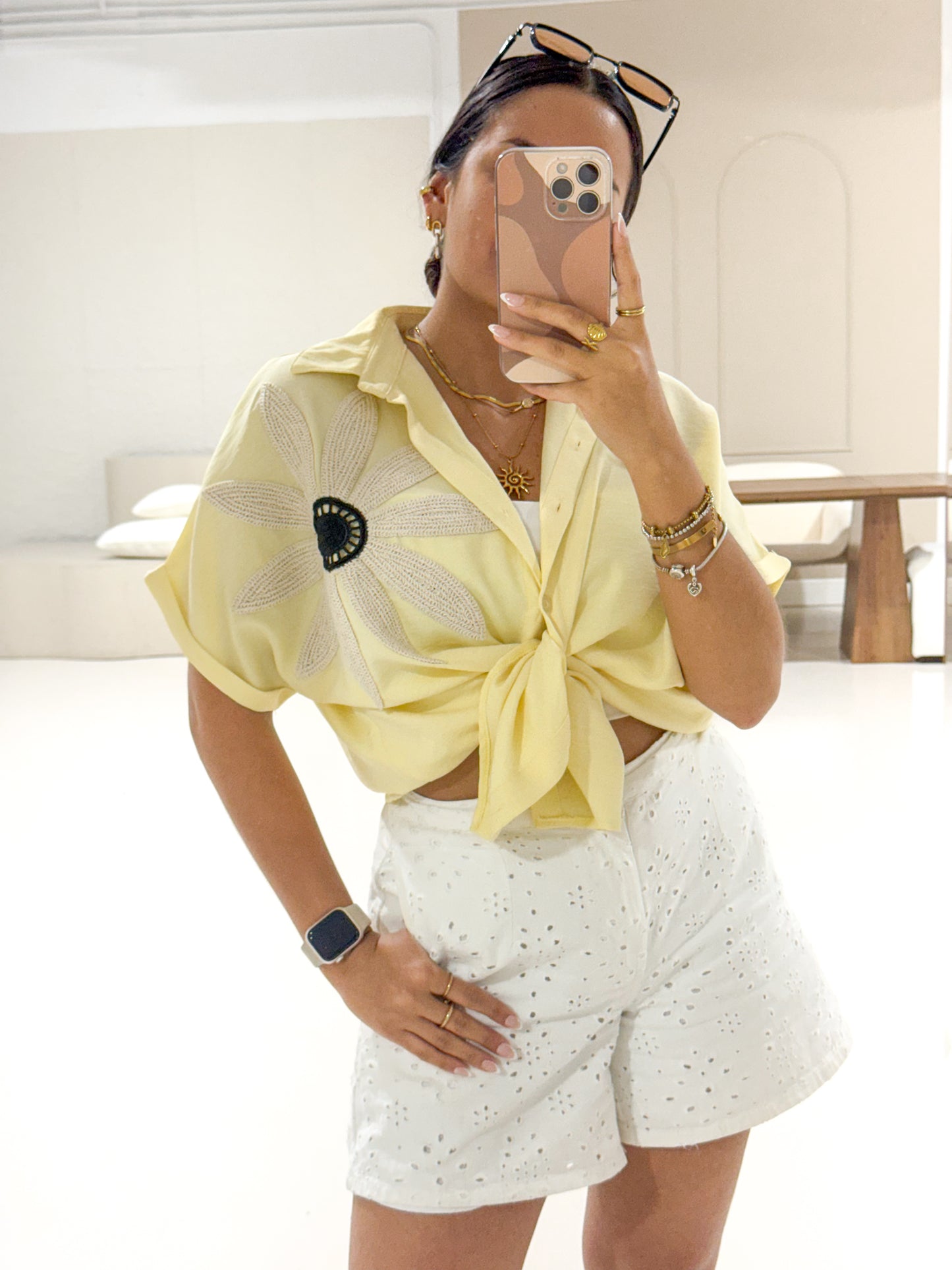 Yellow butter shirt