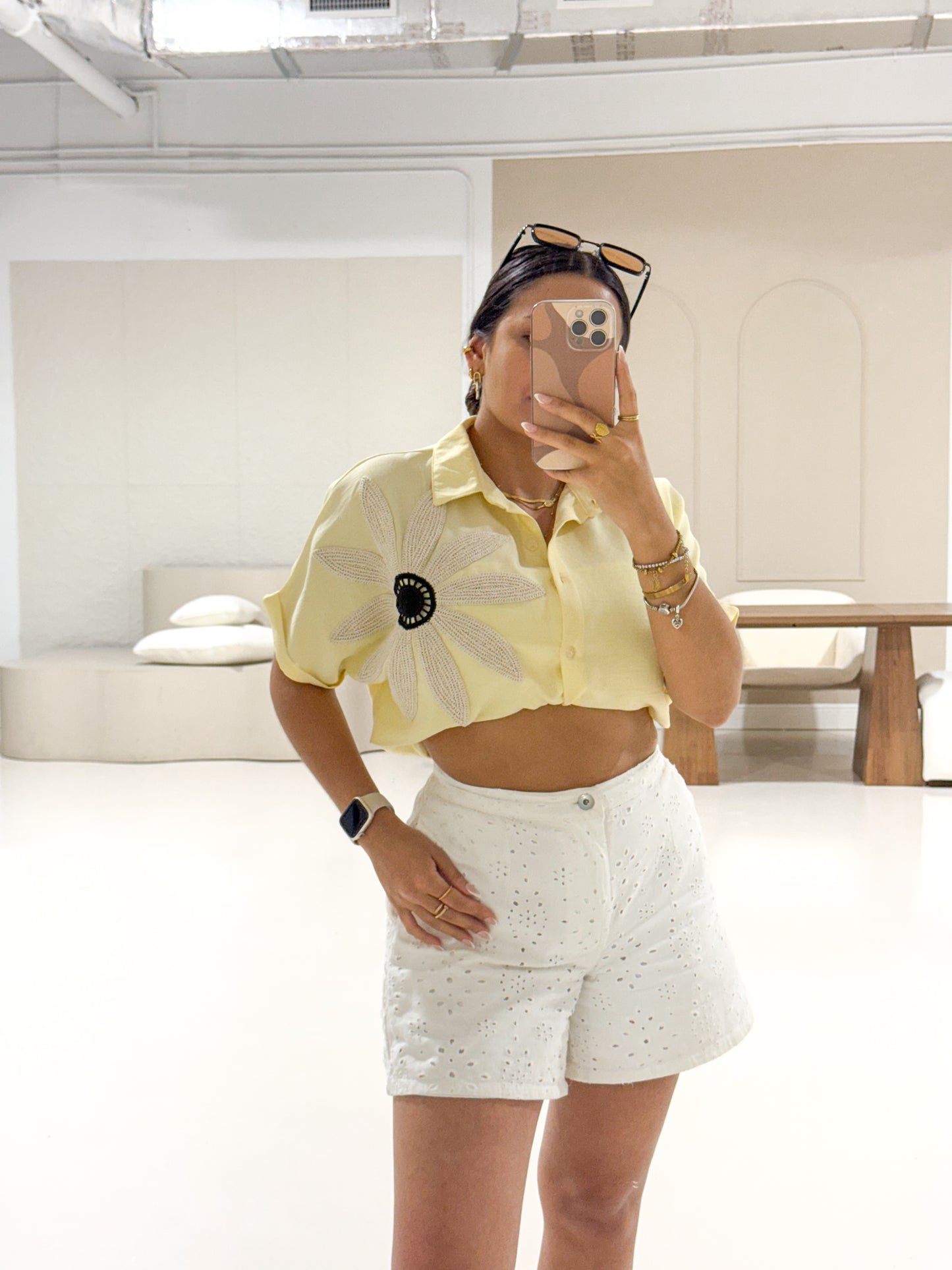 Yellow butter shirt