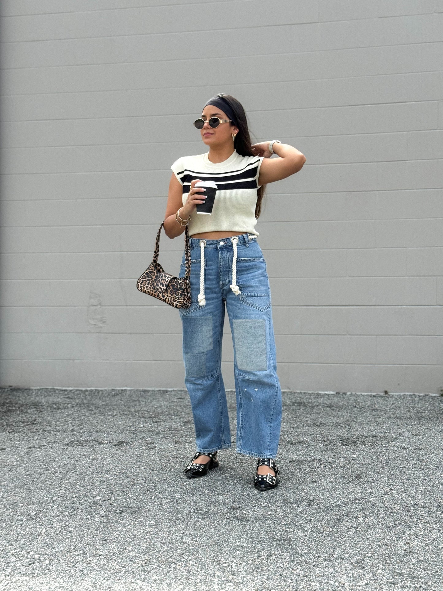 Cordon barrel pants
