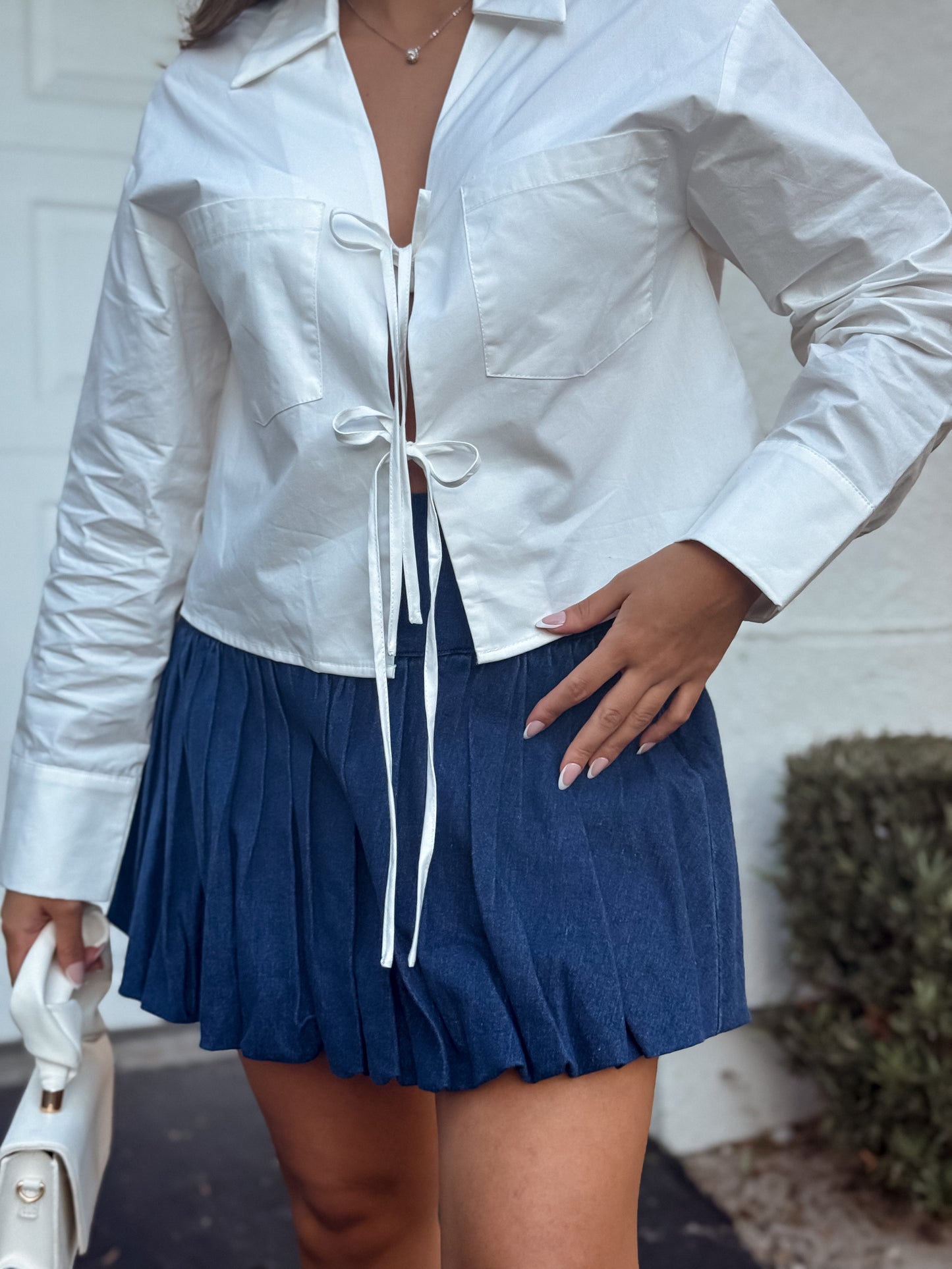 Denim bubble Skirt