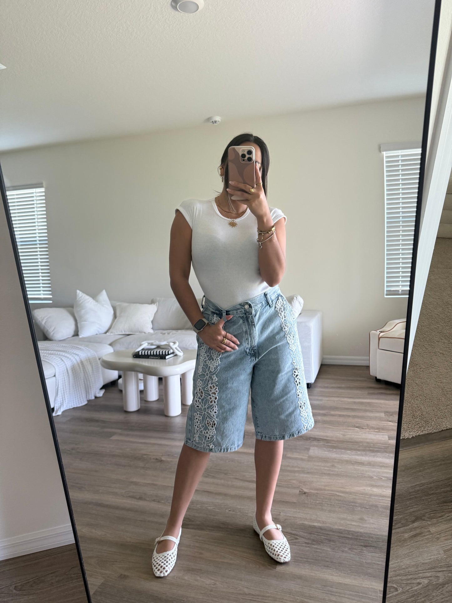 Denim bermuda