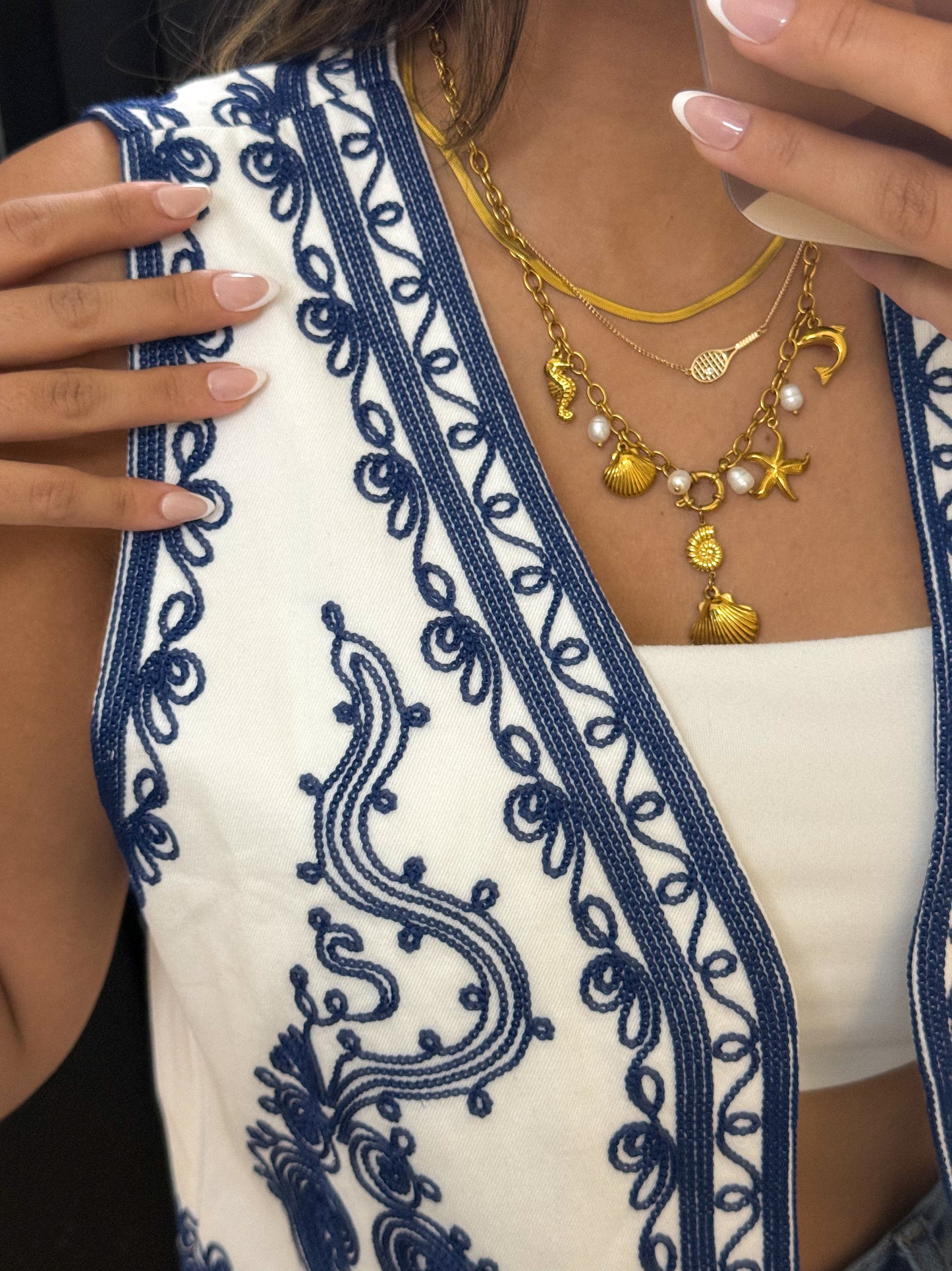 Embroidered Vest