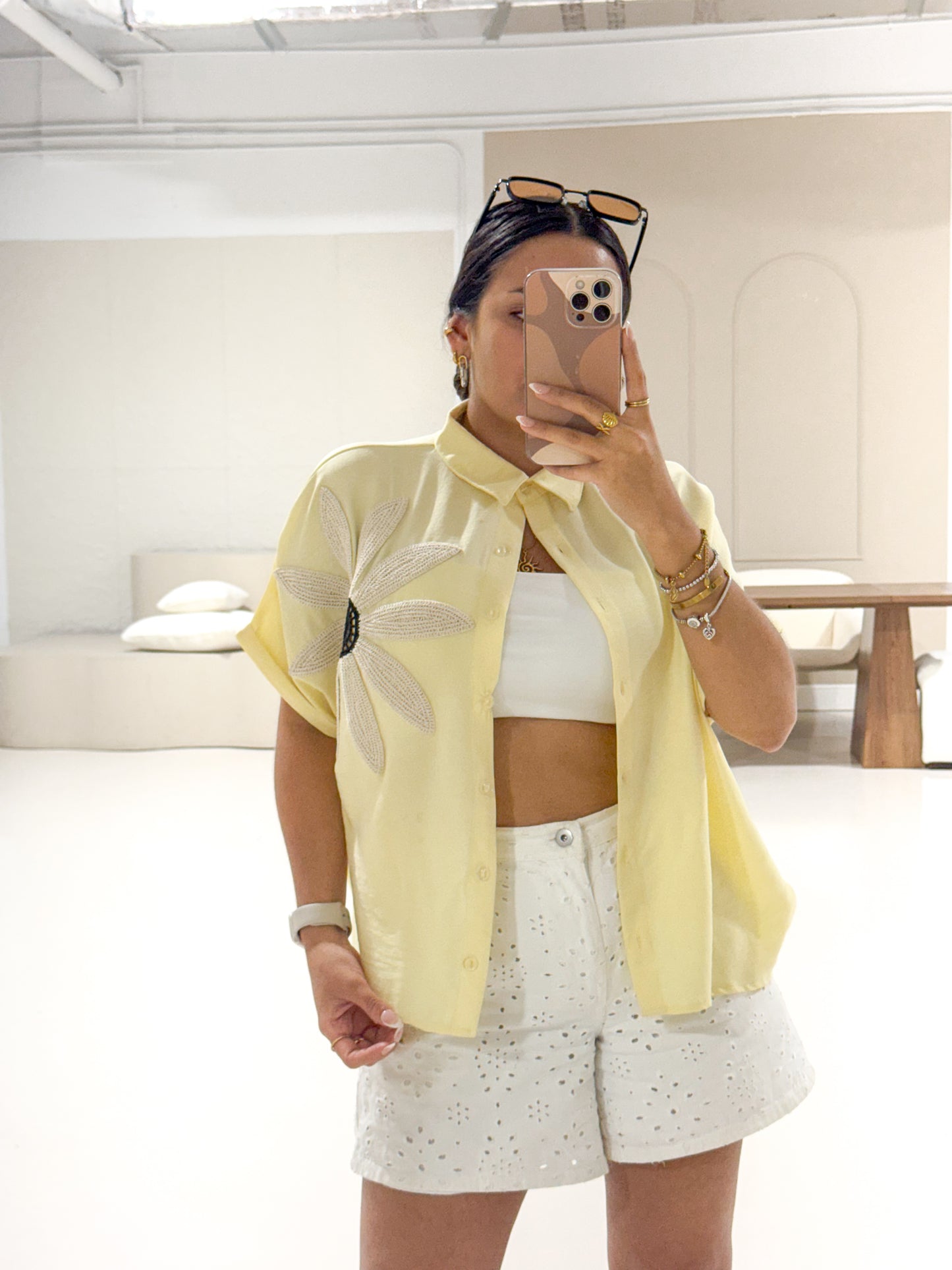Yellow butter shirt
