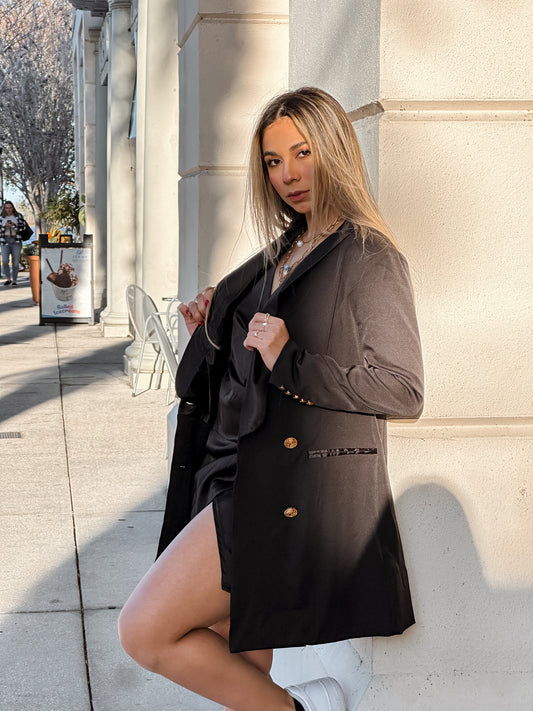 Black trench coat