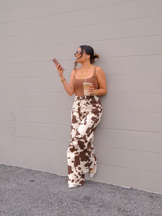 Two-Tone Animal Trousers