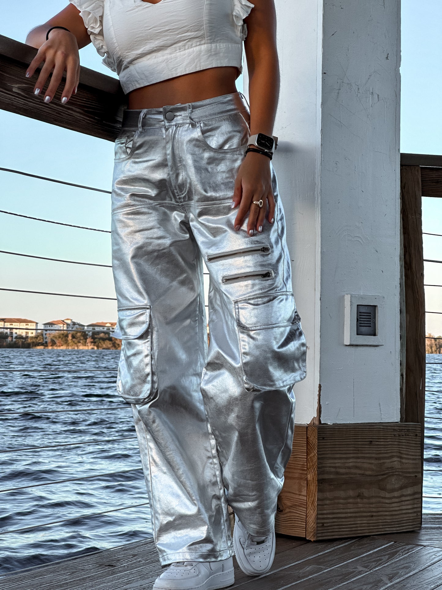 Metallic pant