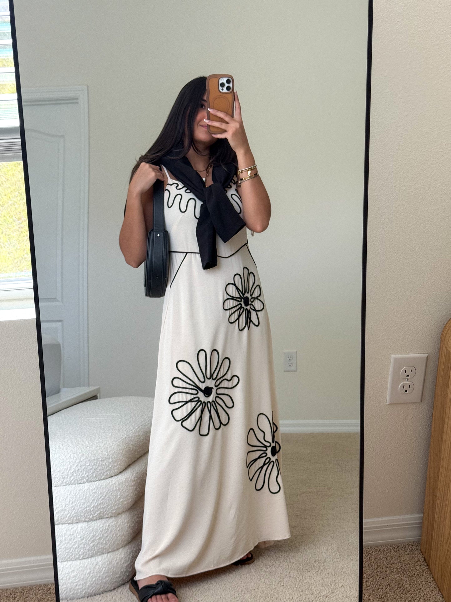 Black and nude dress