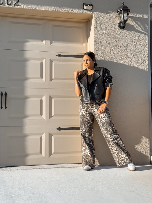 Leopard print pant