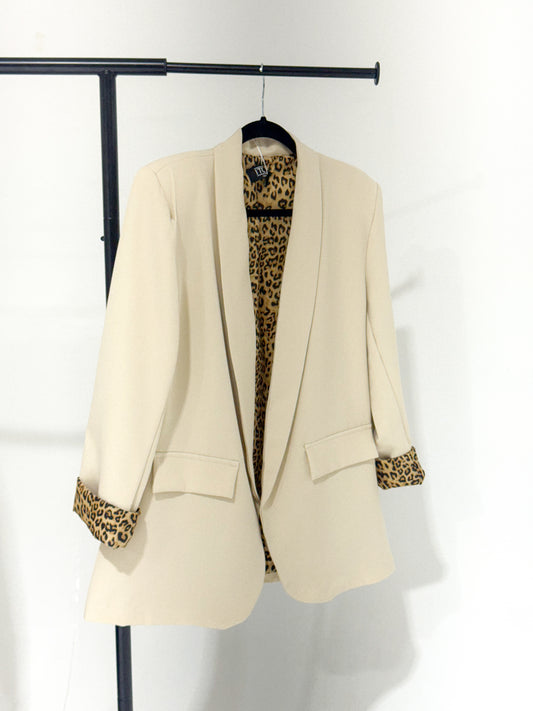 Leopard blazer