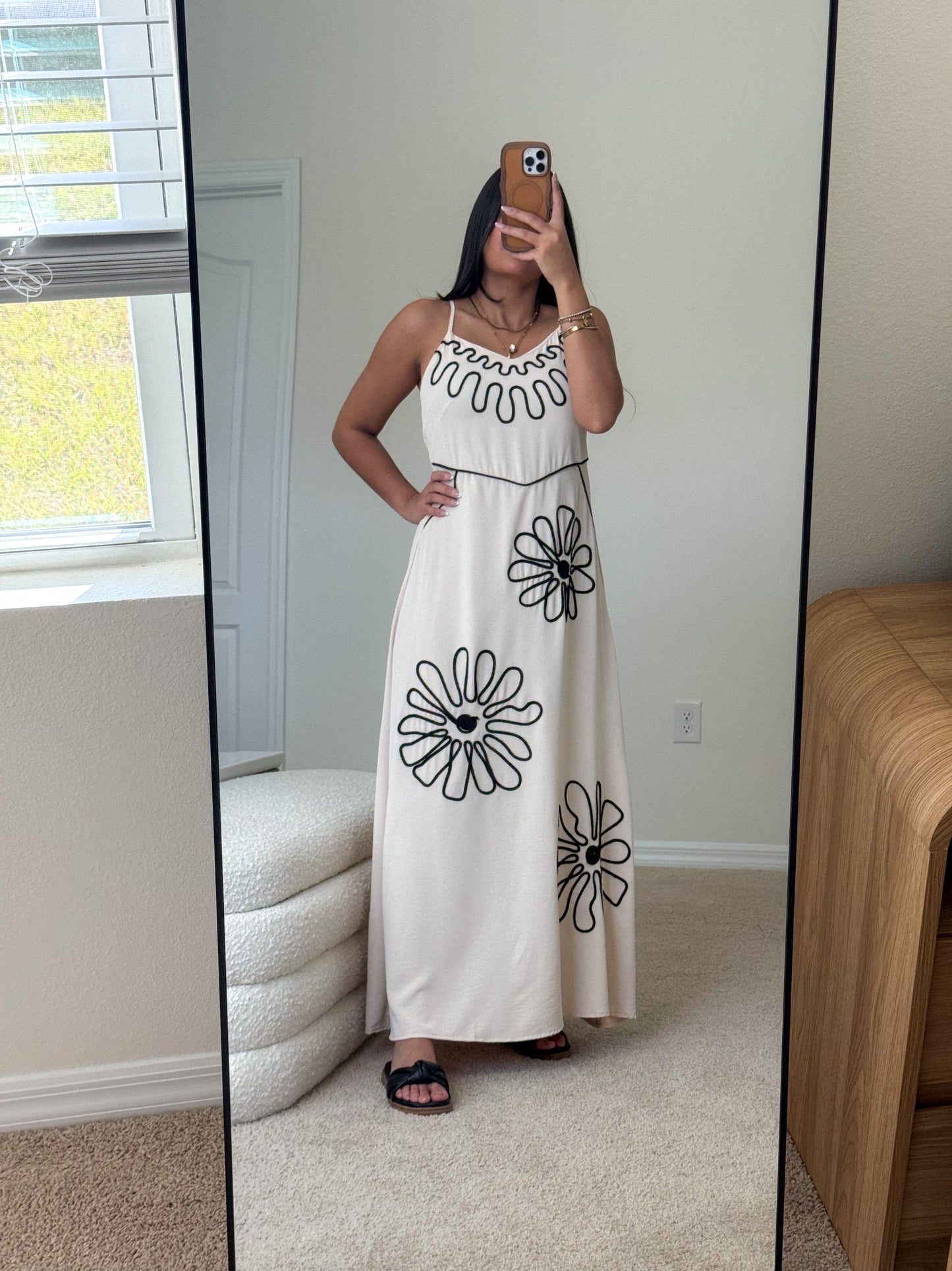 Black and nude dress