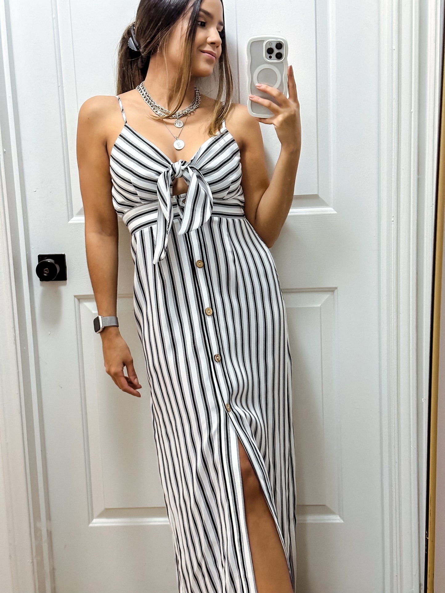 Black and white dress