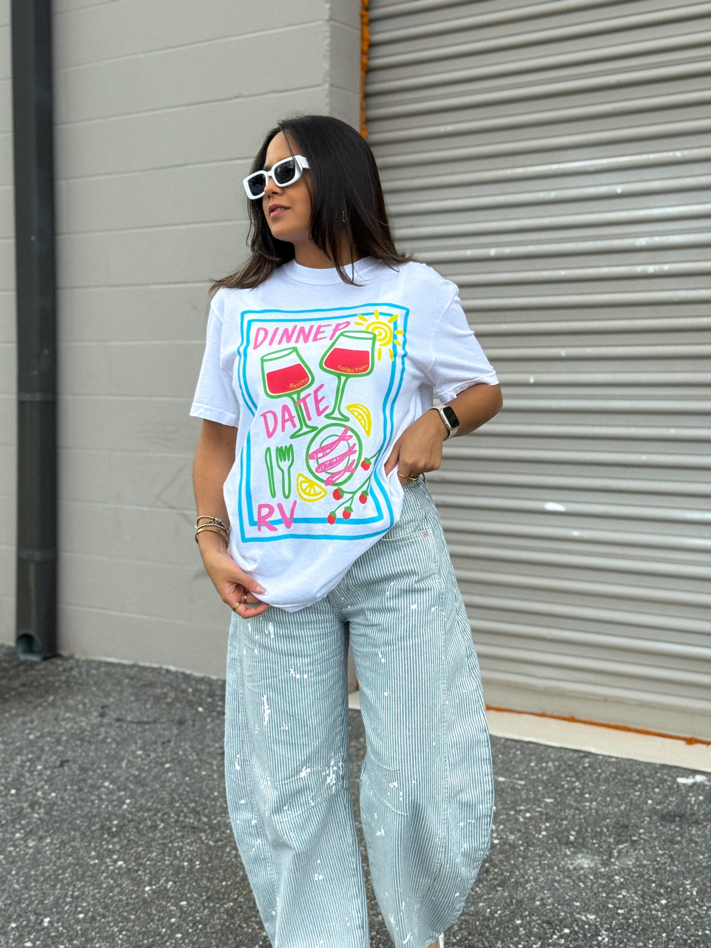 Dinner date graphic tee
