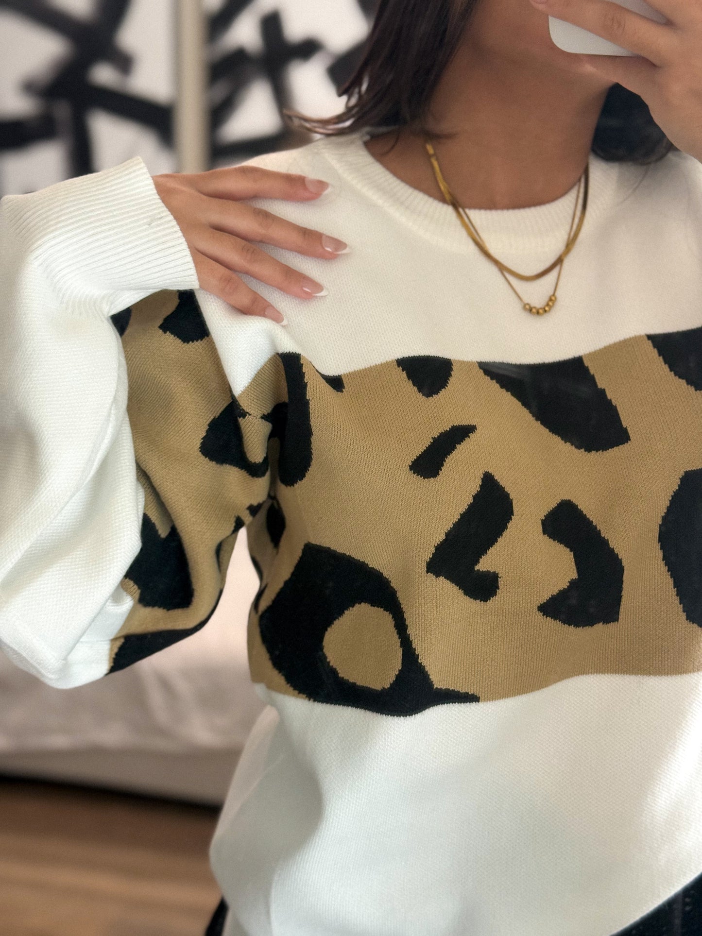 Leopard sweater