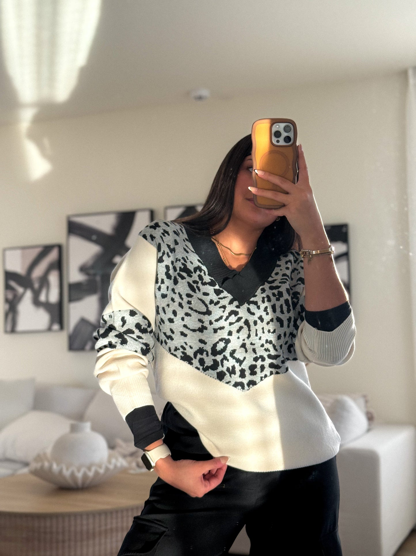 Leopard sweater