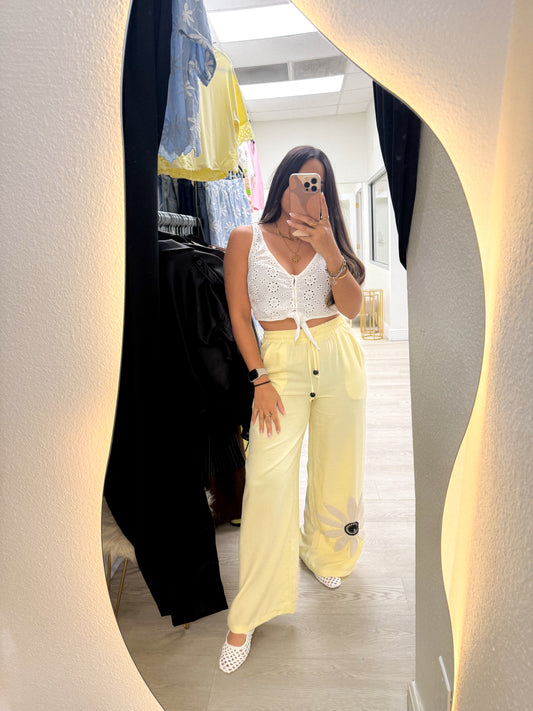 Yellow butter pant