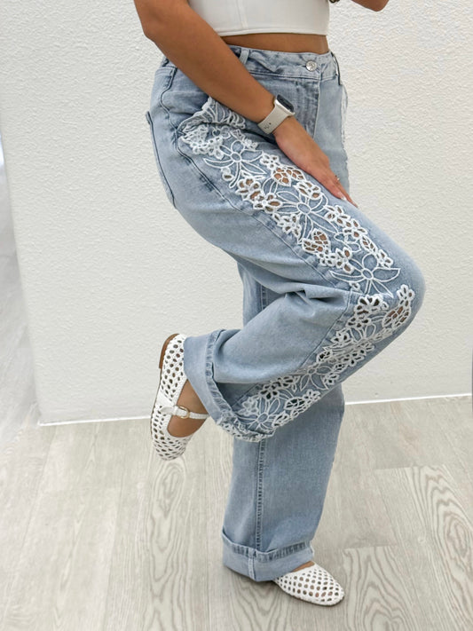 Embroidered Jeans