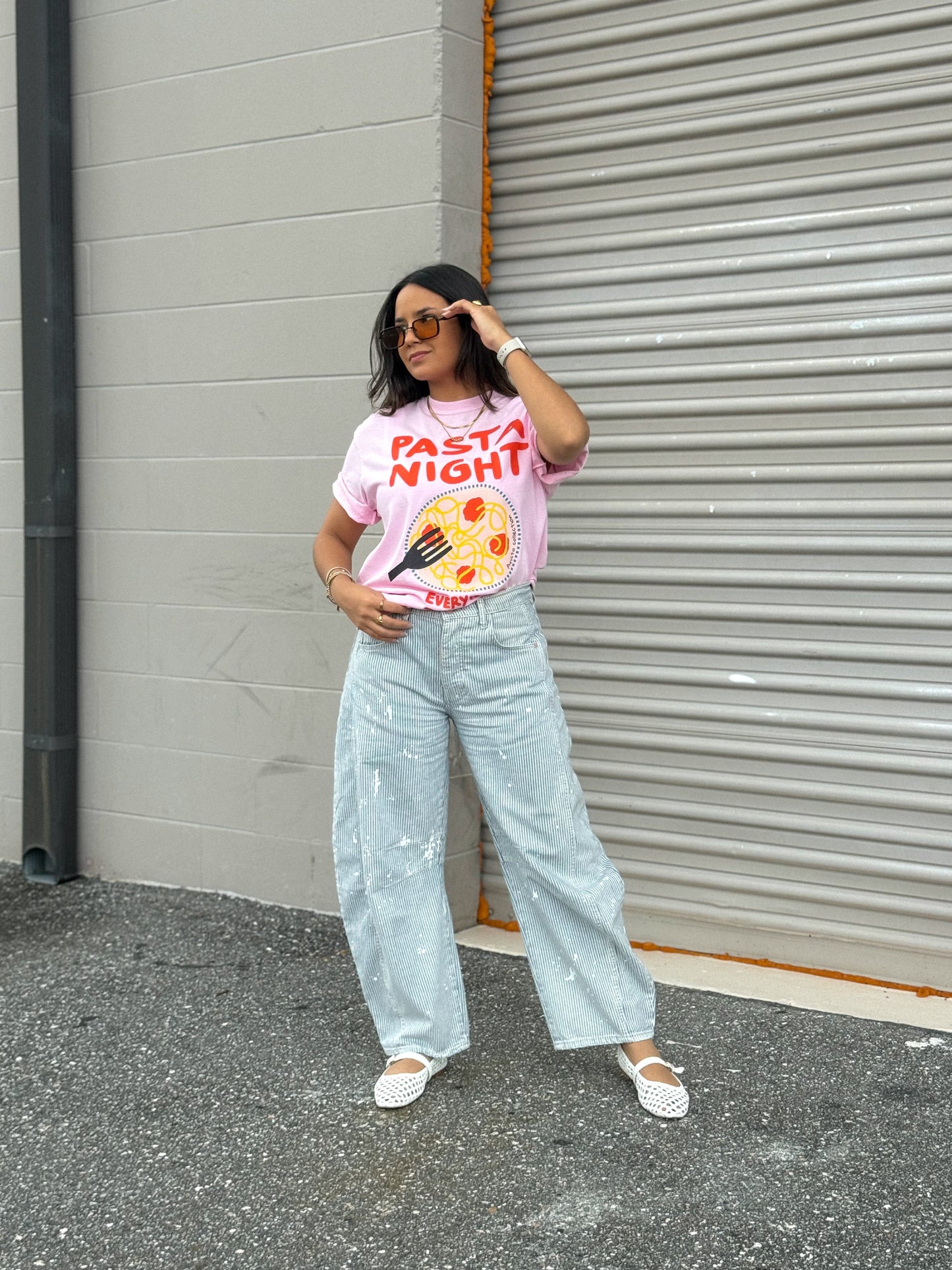 Pasta night graphic tee