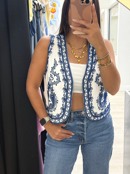Embroidered Vest