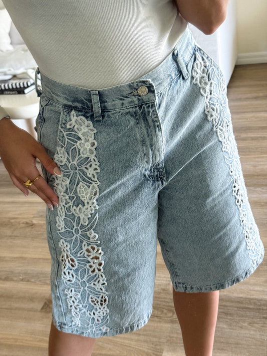 Denim bermuda