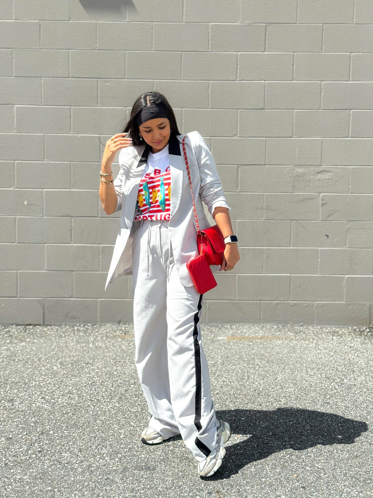 two-tone pants