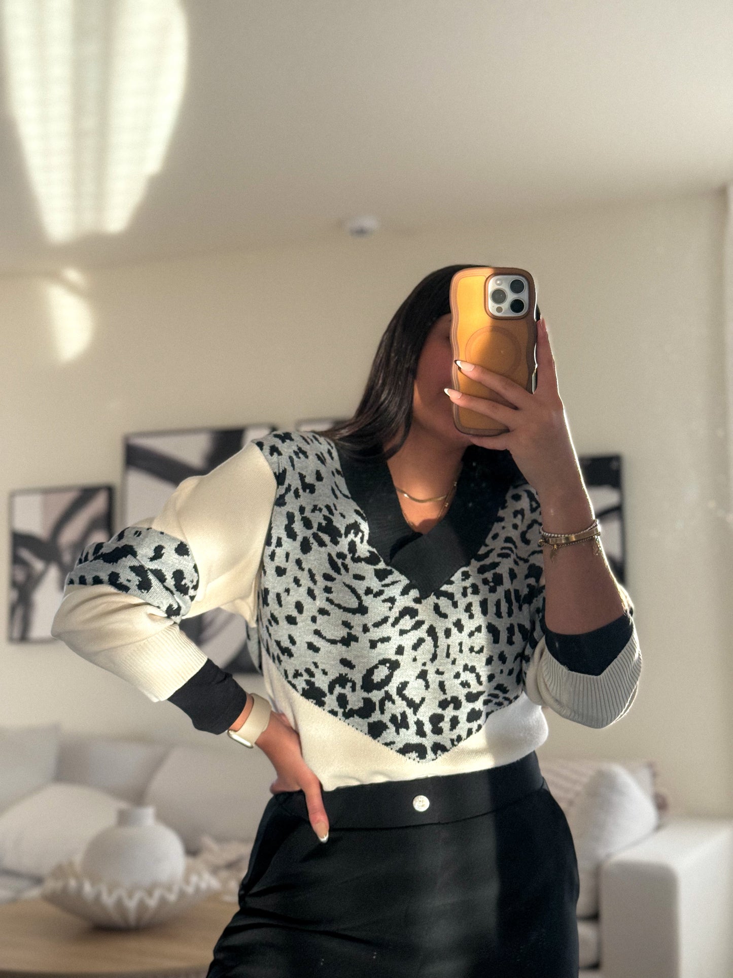 Leopard sweater