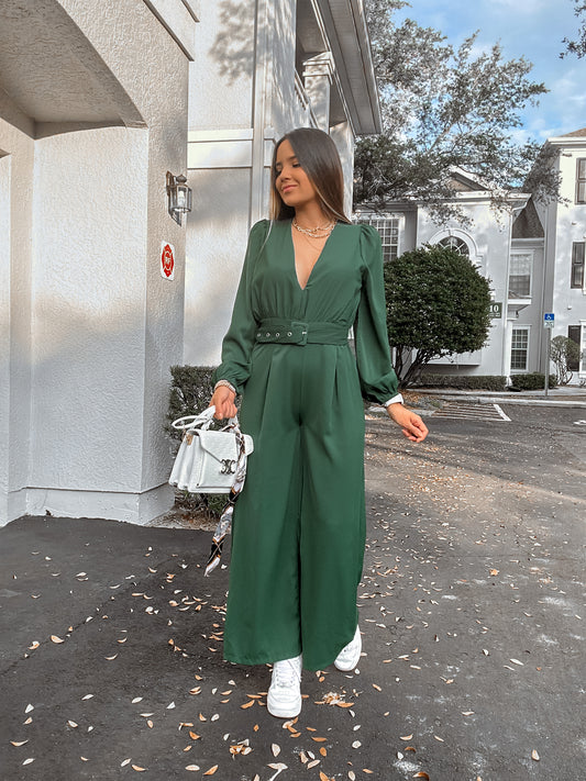 Lux green jumpsuit