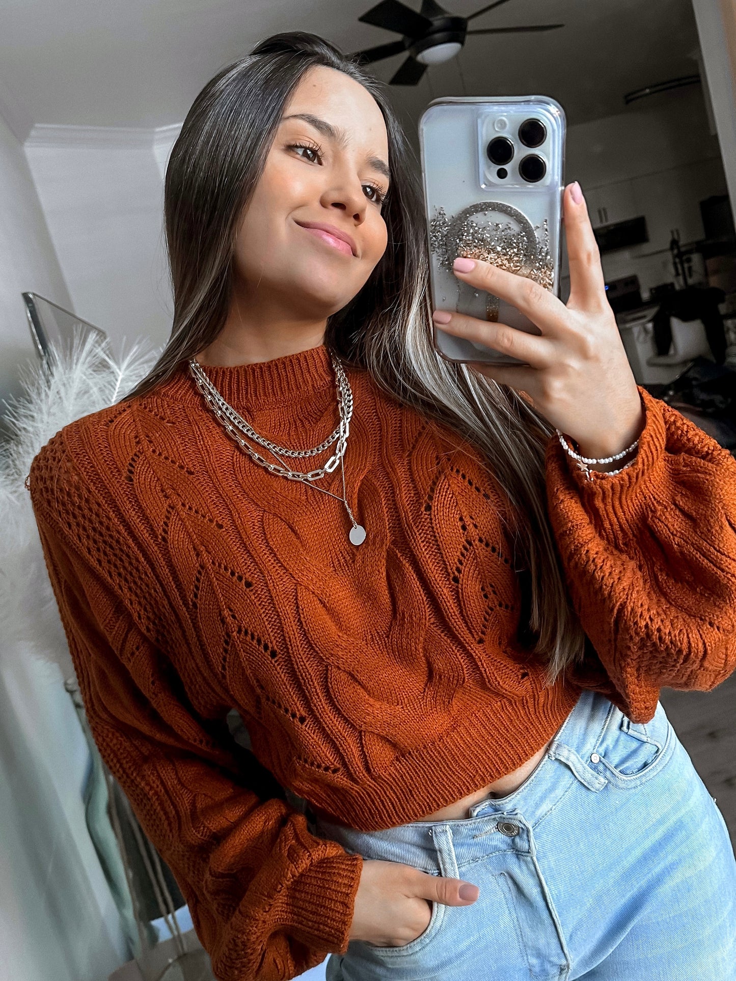 Brown sweater