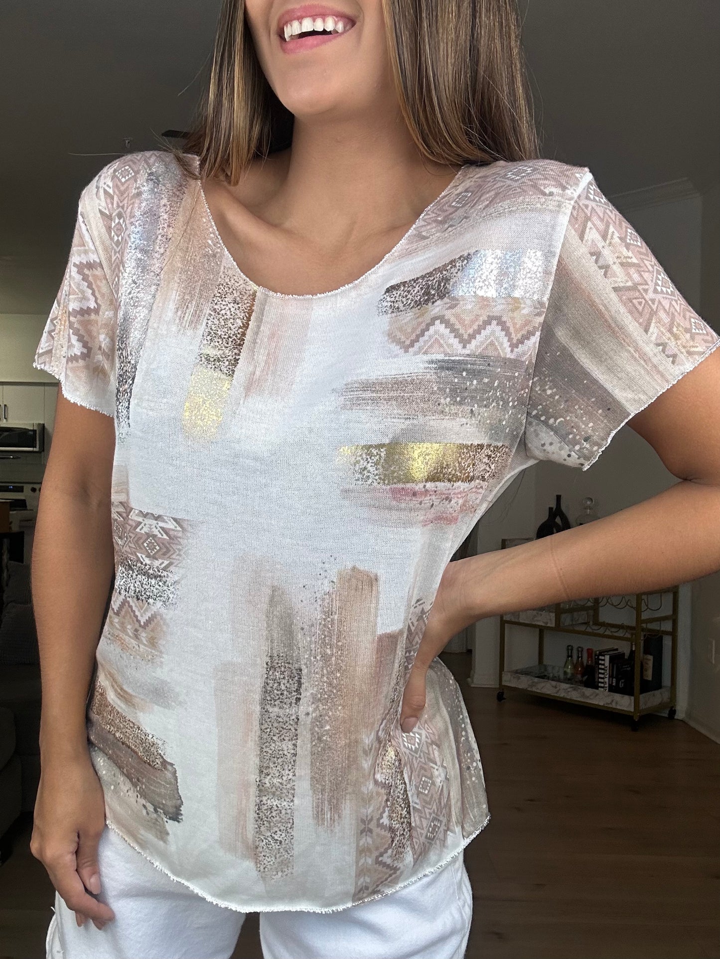 Metallic T-shirt